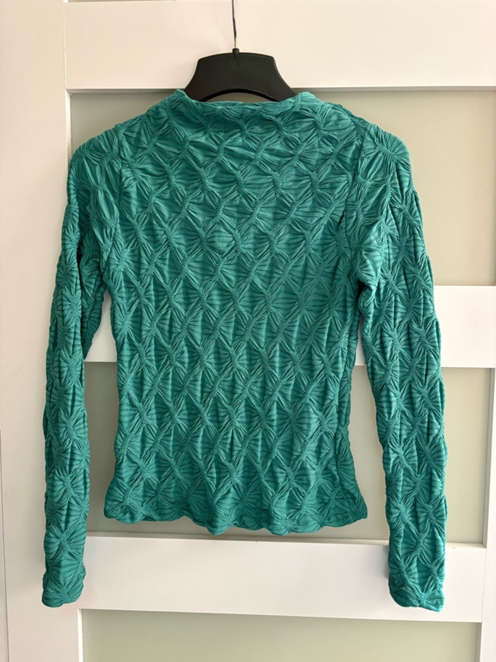 Anthropologie Long Sleeve Mock Neck Textured Top Size Medium - Picture 6 of 8